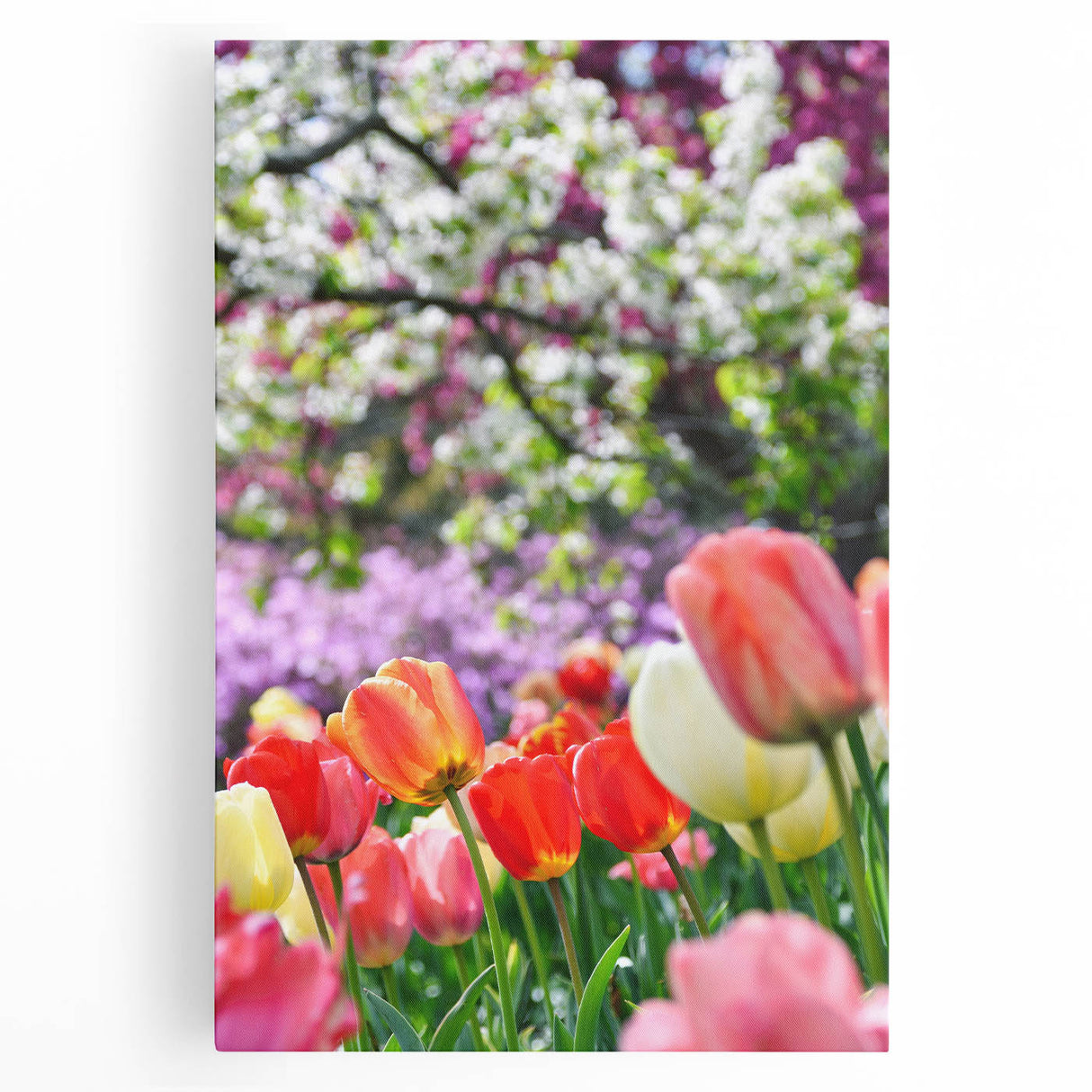 Black and white abstract floral design on large stretched canvas, ideal for kitchen wall art.