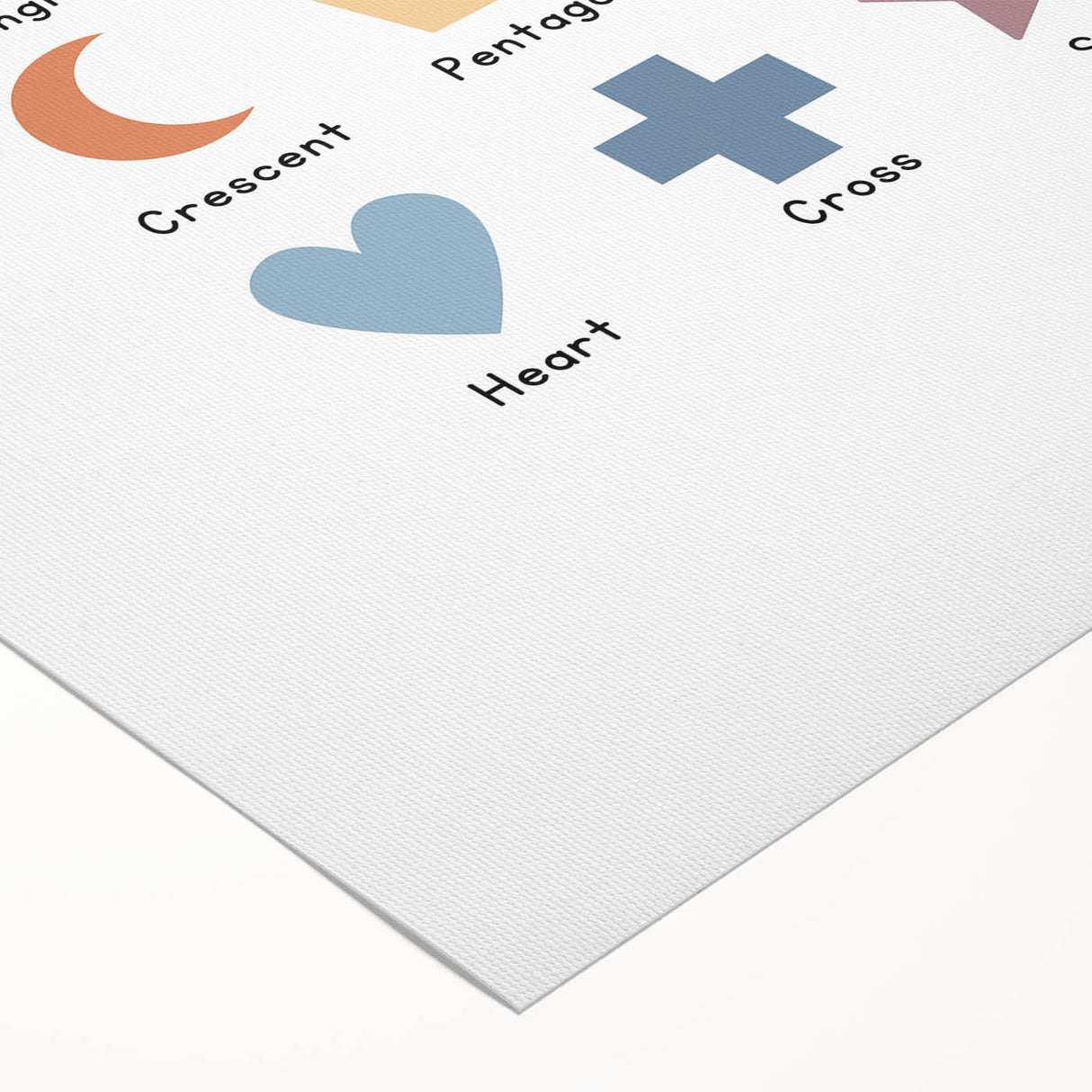 Modern Typography Wall Art - Geometric Shapes Poster Print