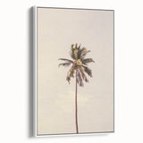 Vintage poster art on framed canvas, featuring colorful abstract design, ideal for living room decor.