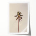 Extra large rolled canvas depicting a floral design in pastel shades.