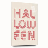 Retro Halloween Typography Wall Art - Modern Halloween Wall Decor
