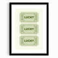 Lucky Ticket Irish Wall Art - St. Patrick’s Day Decorations