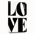 Bold Typography Wall Art - "LOVE" Modern Minimalist Print
