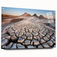 Large abstract wall art on acrylic glass depicting vibrant, colorful Azerbaijani scenery.