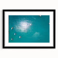 Extra large framed wall art depicting a colorful abstract scene, in vibrant hues on textured canvas.