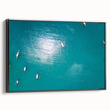 Black and white framed canvas of a Philippine landscape, ideal for bedroom wall art.