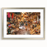 Textured abstract art print of Singapore with muted earth tones on a silver-framed mat, ideal for bedroom decor.