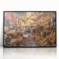 Large abstract wall art depicting Singapore skyline in muted black and white tones on framed acrylic.