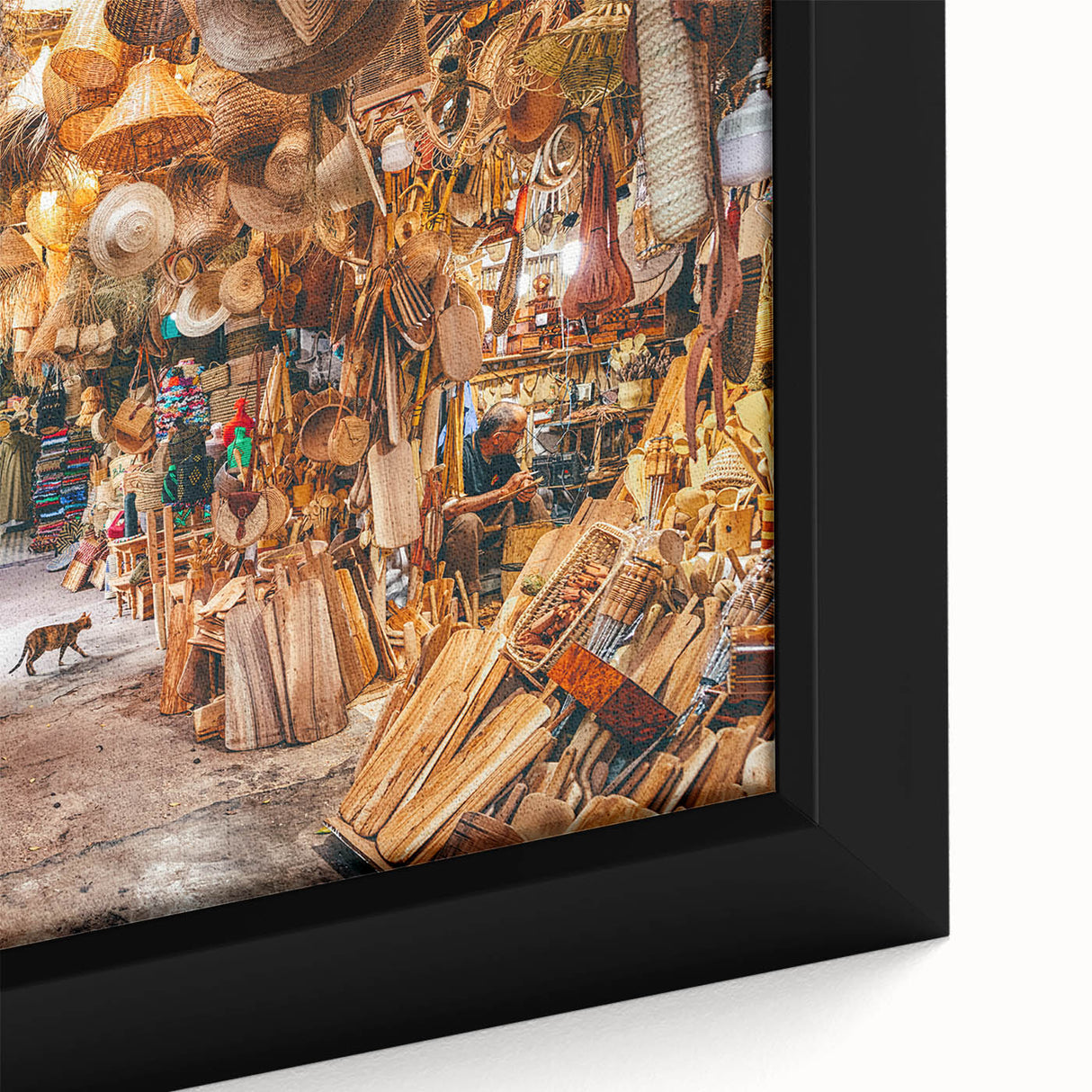 Extra large framed canvas featuring a textured depiction of the Singapore skyline in black with colorful art accents.