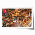 Extra large rolled print depicting a floral Singapore scenery in vibrant colors, ideal for art wall dining room.