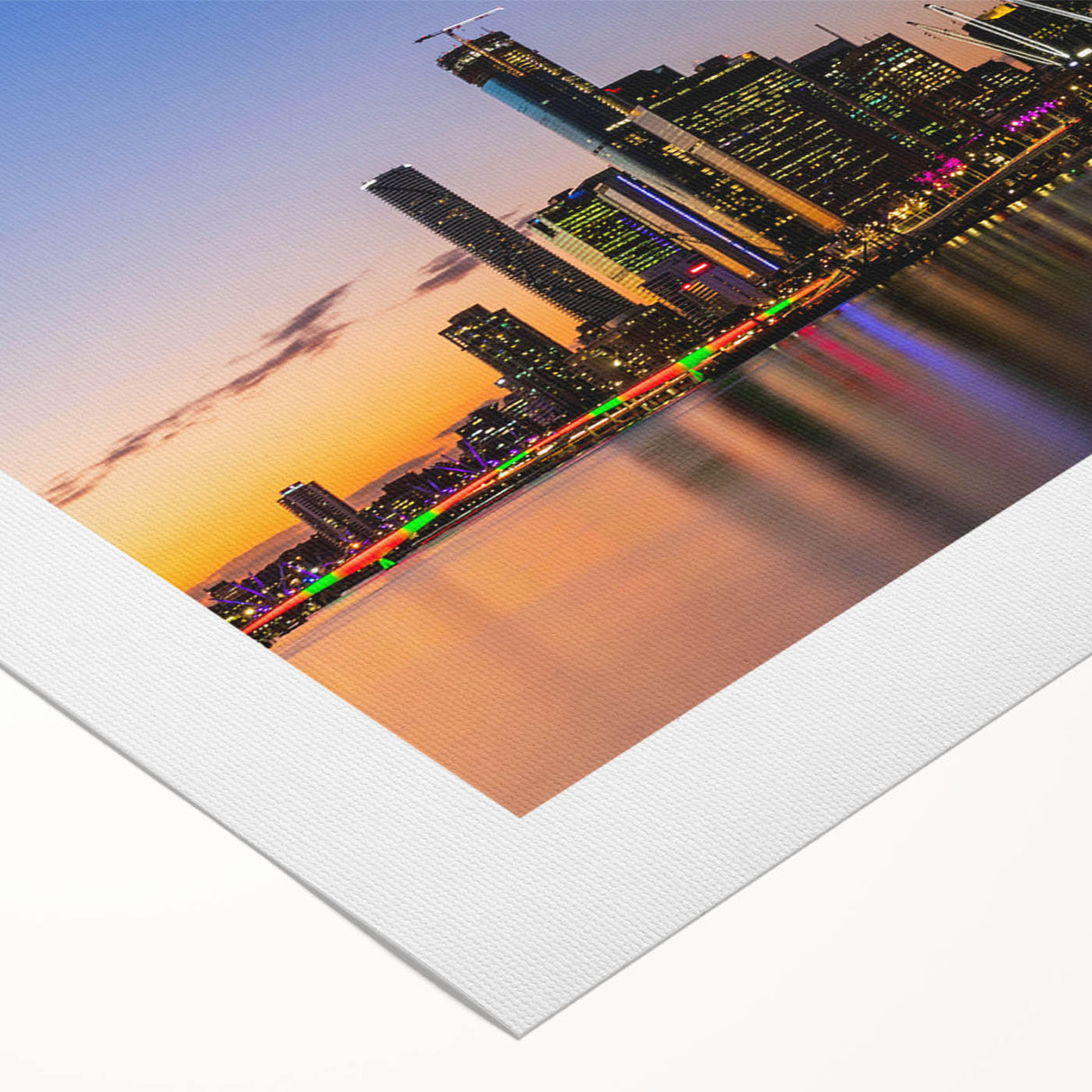 Art deco poster of Queensland scenery with muted earth tones on rolled canvas, ideal for dining room wall art.
