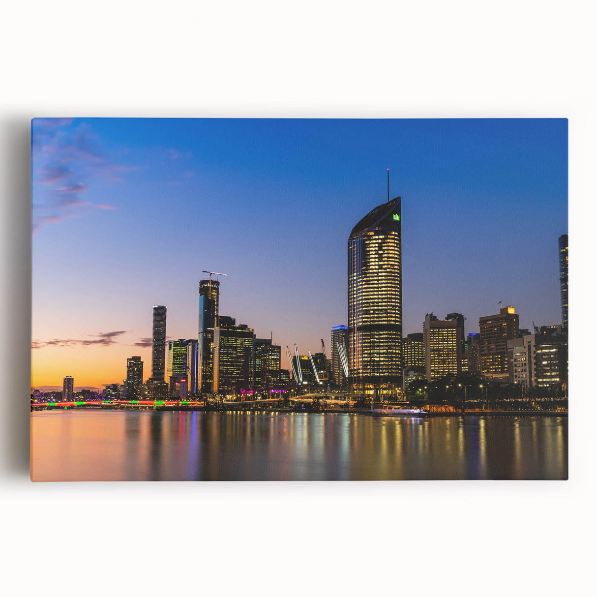 Black and white stretched canvas of Queensland scenery, ideal for kitchen wall art or bedroom ambiance.