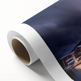 Art deco poster of Tasmania scenery in soft pastel colors on rolled canvas, suitable for nursery wall art.