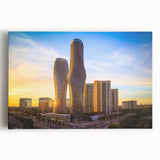 Black and white photograph of Ontario scenery on large stretched canvas, ideal for kitchen wall art.