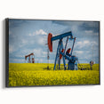 Black and white landscape art of Saskatchewan on framed canvas, ideal for bedroom decor.