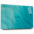 Acrylic print of a Caribbean seascape in vibrant blue and turquoise hues, ideal for bedroom or dining room decor.