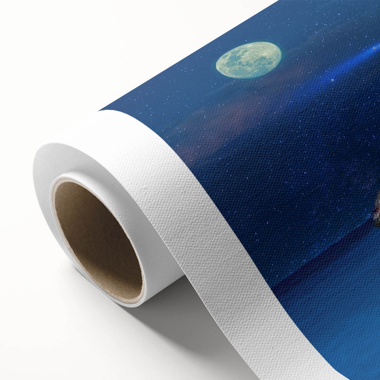 Art Deco-style poster of a vibrant Caribbean scenery on rolled canvas, ideal for nursery wall art.