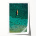 Extra large rolled print depicting a vibrant Saint Lucia scenery, ideal for art wall dining room.