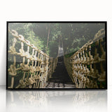 Large abstract wall art depicting a Belizean landscape in muted earth tones on a framed acrylic.