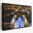 Stretched canvas depicting a vibrant Central American landscape, ideal for kitchen wall art.