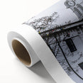 Art deco poster of Oxford scenery in soft pastel shades on rolled canvas, ideal for nursery wall art.