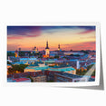 Rolled print of a serene Estonian landscape with lush greenery and a calm lake, ideal for art wall dining room.