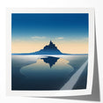 Extra large rolled print of a serene French landscape in pastel hues, suitable for dining room or bathroom wall art.