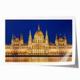 Extra large rolled print of a European scenic landscape in pastel hues, ideal for dining room wall art.