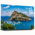 Acrylic print of a scenic Naples landscape in soft pastel shades, ideal for bedroom or dining room decor.