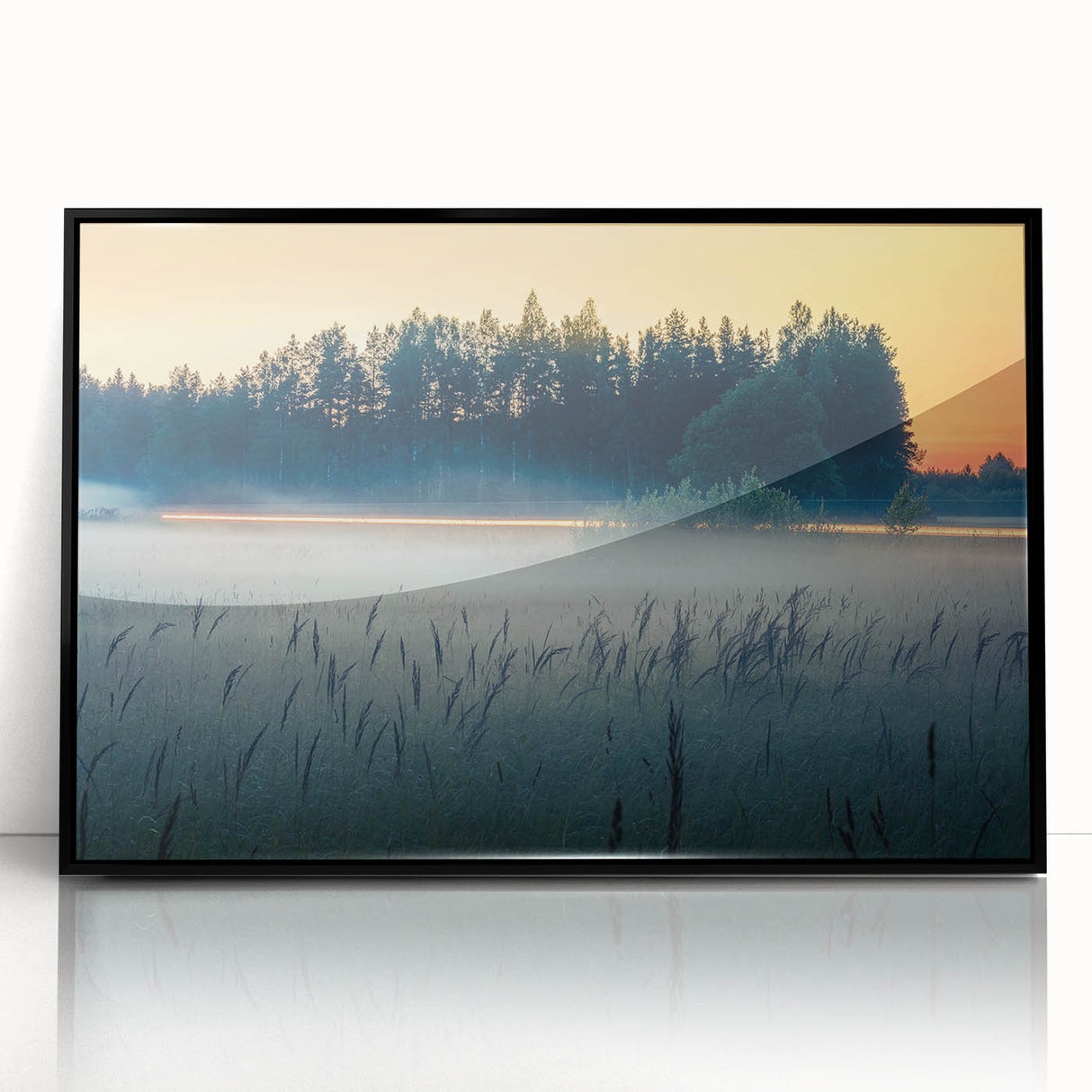 Large abstract wall art featuring a mid-century modernist design of a European cityscape in black and white tones.