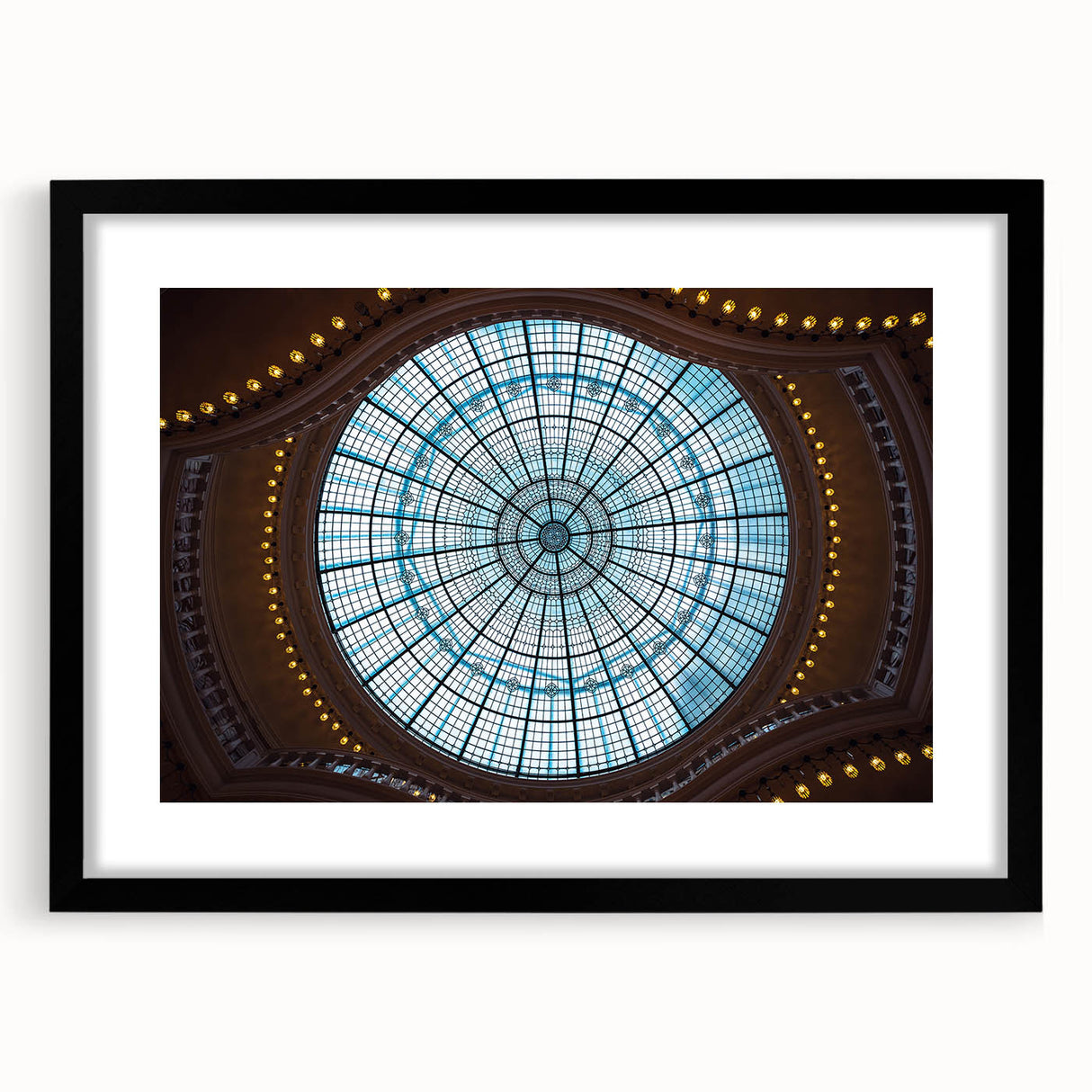 Extra large framed abstract art print of Amsterdam scenery in colorful, textured style, ideal for living room decor.