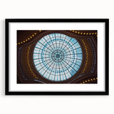Extra large framed abstract art print of Amsterdam scenery in colorful, textured style, ideal for living room decor.