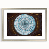 Extra large abstract art print of Amsterdam scenery in muted colors on a framed canvas, suitable for living room decor.