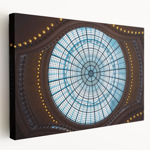 Amsterdam canal scene in muted earth tones on stretched canvas, suitable for kitchen wall art.