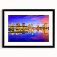 Extra large abstract art print of a colorful, textured European scenery on a framed canvas, ideal for living room decor.