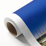 Art Deco style poster of Sochi landscape, with muted pastel colors on rolled canvas, ideal for nursery wall art.
