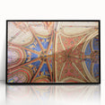 Large abstract wall art of Geneva scenery in muted earth tones on black-framed acrylic.