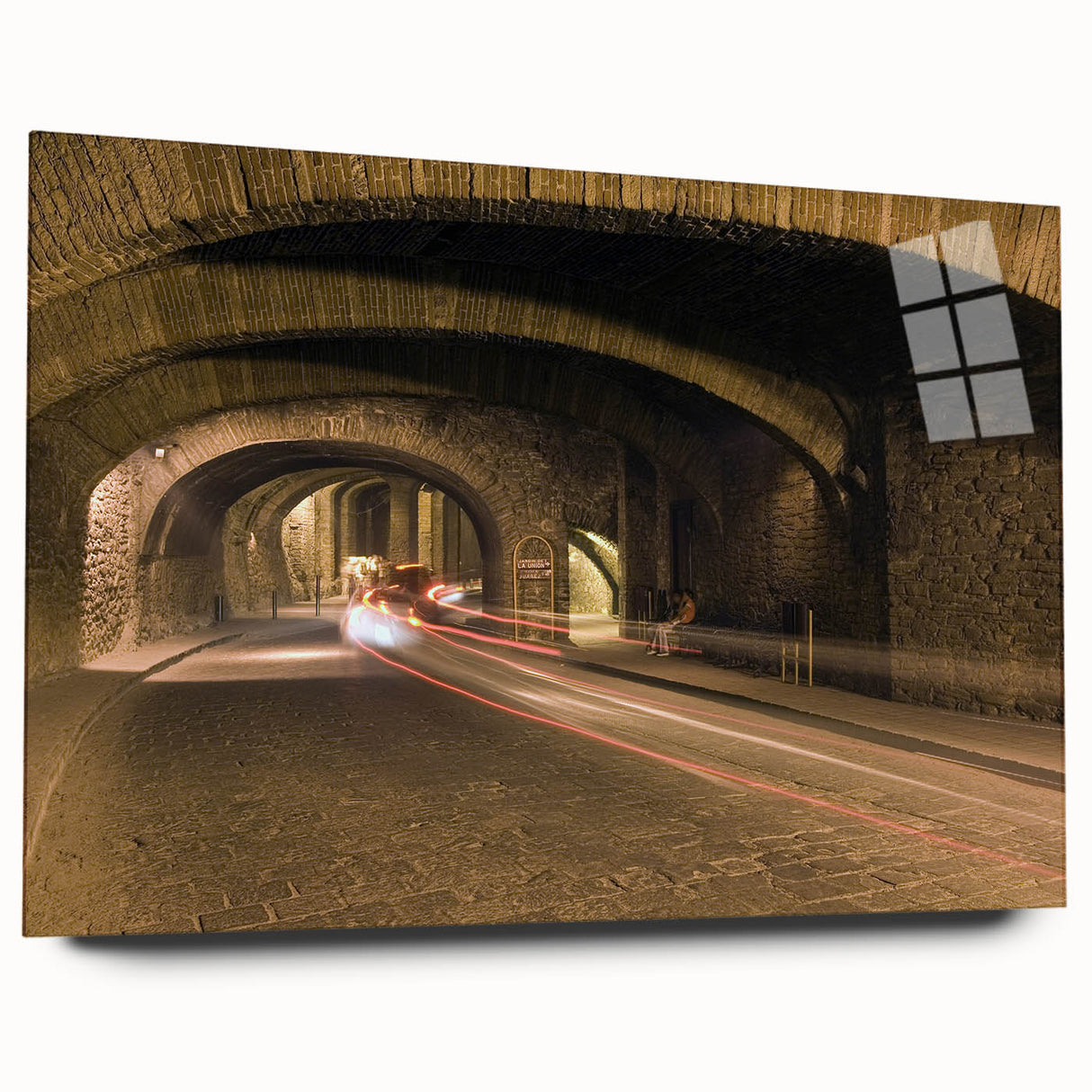 Acrylic print of a colorful Guanajuato scenery, ideal for bedroom or dining room art.