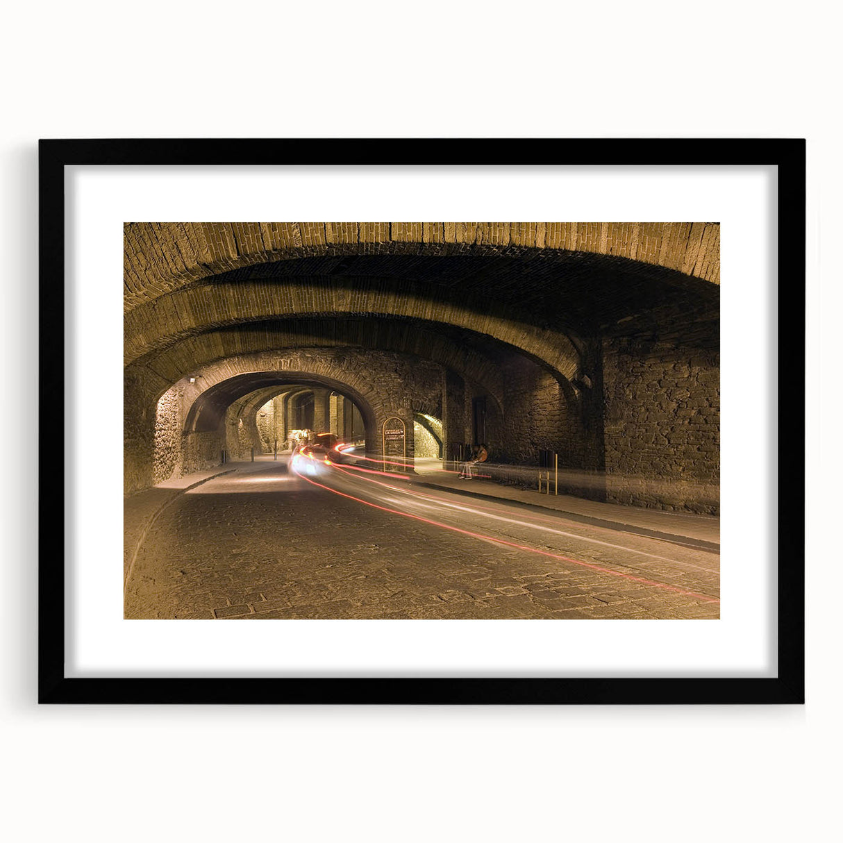 Extra large framed artwork depicting an abstract, colorful interpretation of Guanajuato, with textured brush strokes.