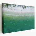Large wall art on stretched canvas featuring a scenic Quintana Roo landscape, ideal for kitchen wall art.