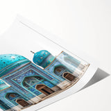 Extra large wall art featuring line art flowers in soft pastel shades on a rolled print, ideal for large living room decor.