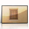 Large abstract wall art featuring a stylized Saudi Arabian landscape in muted earth tones on a framed acrylic.