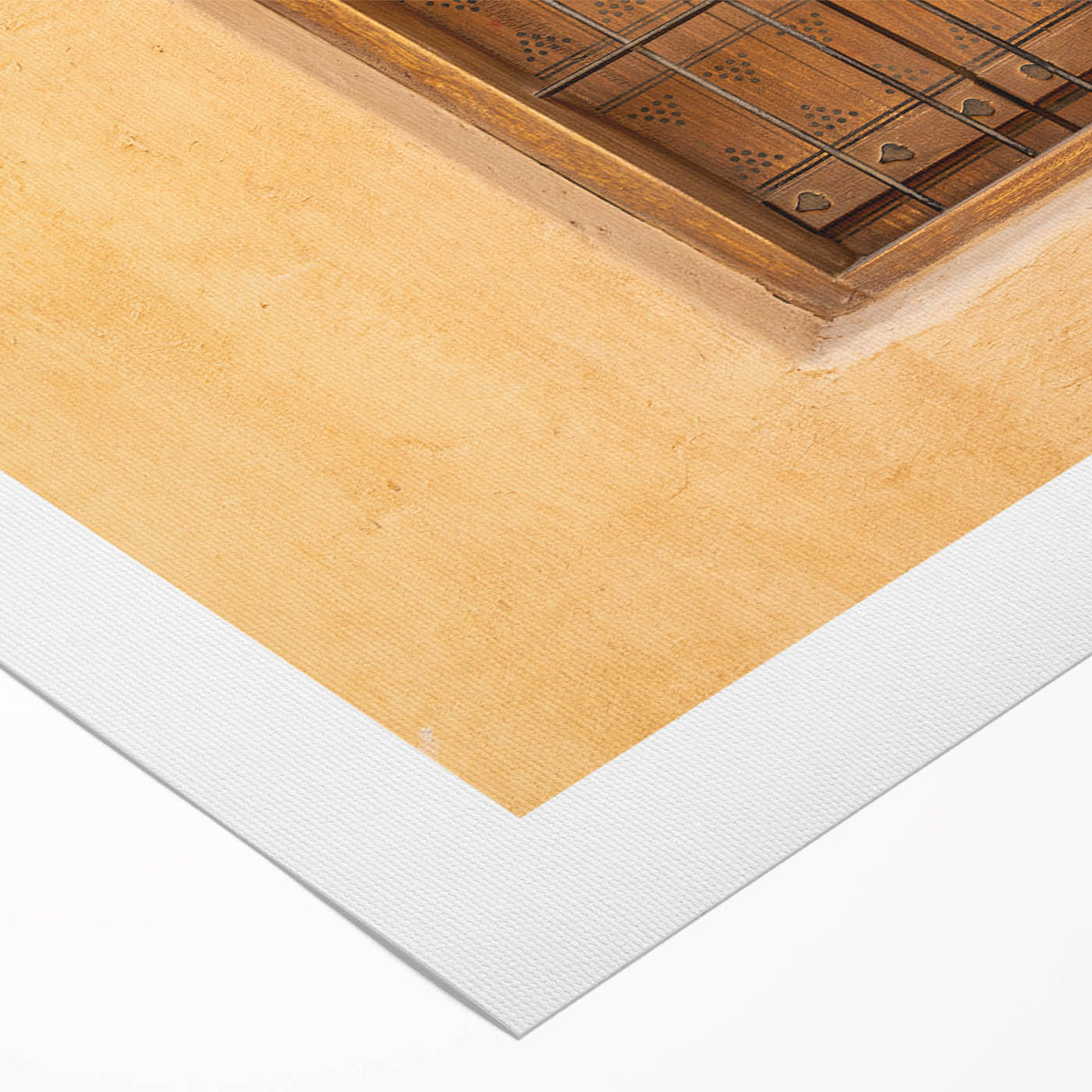 Art deco poster of a Saudi Arabian scenery in muted earth tones on rolled canvas, suitable for dining room wall.