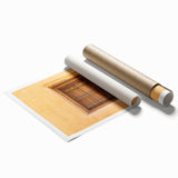 Extra large rolled print of a Saudi Arabian landscape with vibrant floral elements, ideal for classy bathroom wall art.