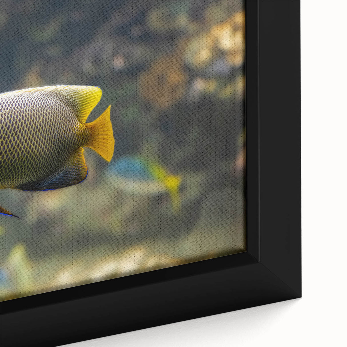 Extra large framed canvas featuring a textured, colorful abstract design in vibrant hues, ideal for living room decor.