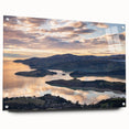 Large abstract wall art of Canterbury, New Zealand, in acrylic glass with earthy tones.