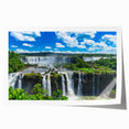 Extra large rolled print of a vibrant floral scene in South America, ideal for art wall dining room or classy bathroom decor.