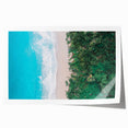 Extra large rolled print of a Colombian landscape with lush greenery and floral elements.