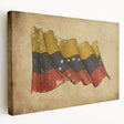 Large stretched canvas depicting a vibrant South American landscape, ideal for kitchen wall art.