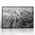 Large abstract wall art depicting Los Angeles skyline in muted colors on a framed acrylic.